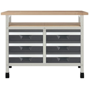 WB 12 Banc de lucru 1130x650x860 mm cu panou scule, Wolfcraft - Img 2