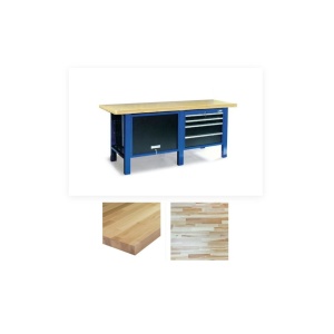 2000-14 Banc de lucru 2000 mm cu blat din lemn de fag multistrat - Img 1