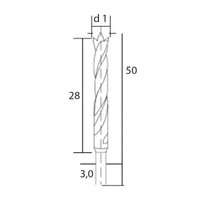 28876 Set burghie HSS cu pin pentru centrare, Proxxon - Img 7