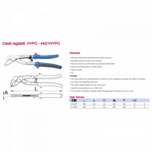 442/1HYPO Cleste reglabil/papagal HYPO, Unior - Img 6