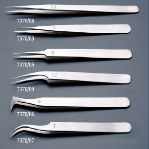 7370/08 Pensete varf drept de precizie din inox pentru modelism/electronica, Amati - Img 3