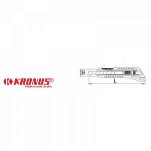 7556/1AS Cutter industrial 18 mm + Set 10 lame schimb C60, KRONUS - Img 3