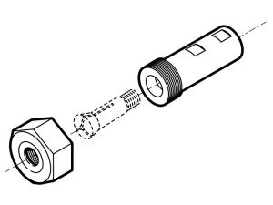 Adaptor pensete WW 15mm pentru papusa mobila strung Sherline - Img 7