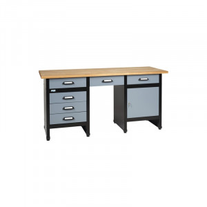 Banc de lucru 1700mm, cu 1 usa si 6 sertare - Img 2
