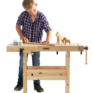 Banc de lucru pentru tamplarie JUNIOR/SENIOR + dulap 0022, Sjobergs - Img 13