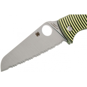Briceag Caribbean™ G-10 Negru/Galben Sheepfoot, Spyderco - Img 12