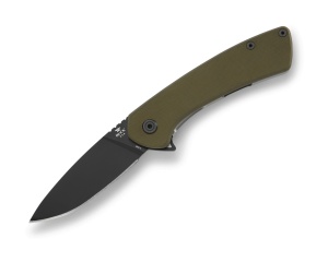 Briceag de buzunar Buck Onset Pro 0040GRS-B, otel S45VN, maner G10 si cadru titan, Frame Lock
