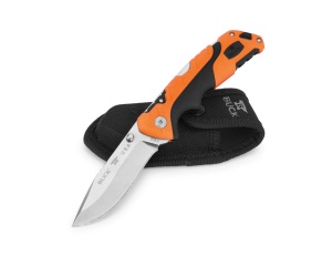 Briceag de vanatoare Buck Pursuit Pro Large 0659ORS-B, otel S35VN, maner Versaflex portocaliu, Lockback - Img 2