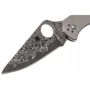 Briceag Delica® 4 Ti / Damascus, Spyderco - Img 2