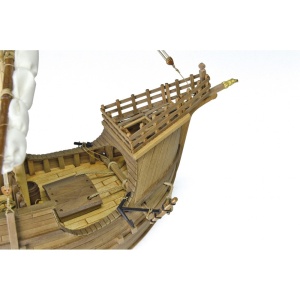 Coca, navomodel istoric Amati, Scara: 1:60, Lungime 41 cm - Img 14