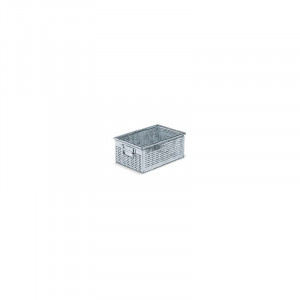 Cutie depozitare perforata, cu manere, 450x300x200 mm, ˜ 4.2 mm - Img 2
