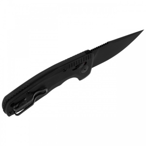 Cutit automat SOG TAC AU Compact 15-38-09-57, lama Drop Point Cryo D2, AU-XR Lock, maner din aluminiu, Tactical EDC Knife - Img 2