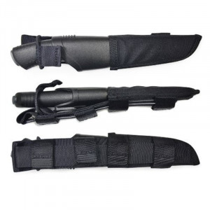 Cutit Bushcraft Expert cu teaca Tactical neagra,sistem Molle, Morakniv - Img 2
