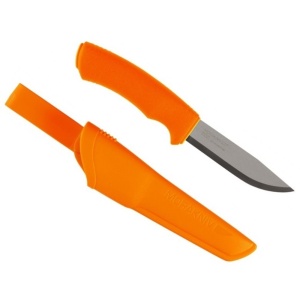 Cutit Bushcraft (S) Hi-Vis Orange outdoor si supraviețuire, otel inoxidabil suedez 12C27, Morakniv - Img 7