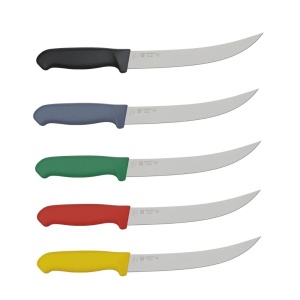 Cutit macelar profesional transat si feliat CT8-PUG lama lunga curbata rigida 209 mm Morakniv Suedia