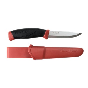 Cutit outdoor Morakniv Companion S Dala Red, otel inoxidabil 12C27, teaca inclusa