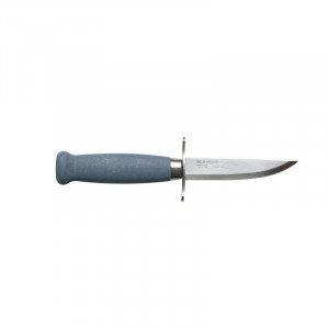 Cutit outdoor Morakniv Scout 39 (S) Blueberry, otel inoxidabil suedez 12C27, maner din lemn de mesteacan, teaca din piele - Img 5