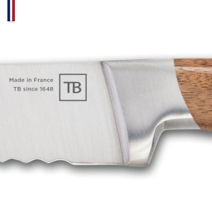 Cutit pentru paine 20 cm, Georges maner lemn nuc- TB Groupe - Img 3