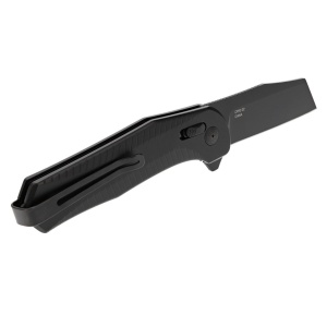 Cutit pliabil SOG Diverge XR Sheepsfoot Black Black 12-02-01-43, lama Sheepsfoot D2 Black Stonewashed, XR Lock, deschidere Flipper, maner GRN Black, EDC Outdoor - Img 2