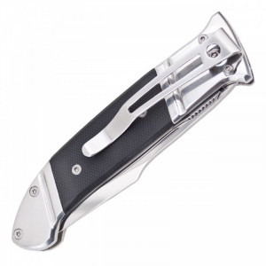 Cutit pliabil SOG Fielder G10 FF38-CP, lama Clip Point 7Cr17, Liner Lock, maner G10, EDC Outdoor Folde - Img 8