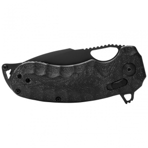 Cutit pliabil SOG Kiku XR Blackout, lama CTS XHP, XR Lock, maner Micarta neagra, design Kiku Matsuda - Img 19