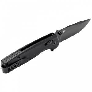 Cutit pliabil SOG Terminus XR Black, lama D2 Black TiNi, XR Lock, maner G10 negru, Flipper EDC - Img 9