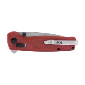 Cutit pliabil SOG Terminus XR G10 Crimson, lama D2, XR Lock, maner G10 rosu, Flipper EDC - Img 8