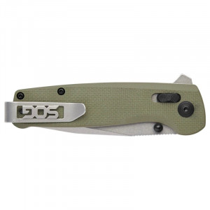 Cutit pliabil SOG Terminus XR G10 Olive Drab, lama D2, XR Lock, maner G10 verde olive, Flipper EDC - Img 7