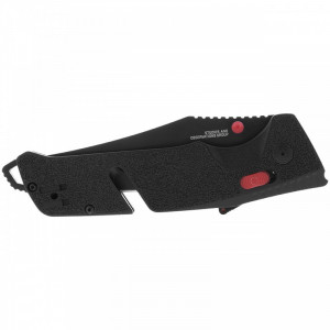 Cutit pliabil SOG Trident AT Black Tanto 11-12-04-41, lama Tanto CRYO D2 Black TiNi, deschidere asistata S.A.T., AT-XR Lock, taietor de centura, spargator de geam, maner GRN Black - Img 4