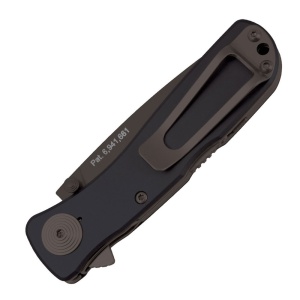 Cutit pliabil SOG Twitch II Black TWI12-CP, lama Drop Point AUS-8 Black TiNi, deschidere asistata S.A.T., Lockback, maner din aluminiu anodizat negru, EDC Premium - Img 22