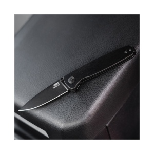 Cutit pliabil SOG Twitch III Black 11-15-01-43, lama Clip Point 154CM Black TiNi, deschidere asistata S.A.T., Lockback, maner aluminiu negru, EDC Premium - Img 8