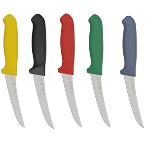 Cutit profesional pentru dezosat Morakniv CB5S-PUG, lama curba rigida 133 mm - Img 7