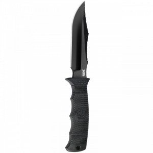 Cutit tactic SOG SEAL Pup Elite Black TiNi Straight Edge, otel AUS-8, lama 123 mm - Img 2