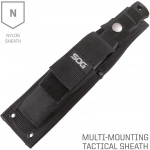 Cutit tactic SOG SEAL Pup Elite Black TiNi Straight Edge, otel AUS-8, lama 123 mm - Img 8