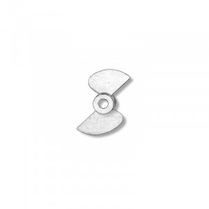 Elice propulsie bipala din metal pt navomodele, 30mm, Amati - Img 2
