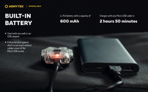 F07001GUV Lanterna breloc Crystal Gri WUV, Armytek - Img 22