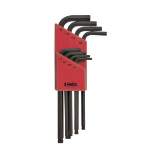Felo 34808001, Set 8 chei L TORX, lungi, cap cu bila, TX 9-40 - Img 1