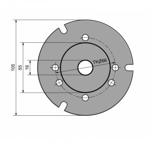 Flansa de montaj pentru dispozitivul de divizare 110 mm, WABECO - Img 3