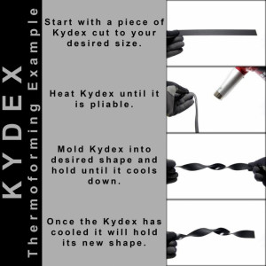 Foaie de KYDEX NEGRU 2.36 mm grosime - Img 3