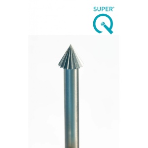 Freza conica O (f) 60grd SUPER Q, 6 buc, pentru bijutieri, Niqua