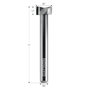 Freza etajata frontala, Datron 0078446, 14.0x6.0x8.0mm - Img 3