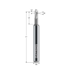 Freza pentru filetare 3 caneluri, Datron 0068454, 4.4x2.0x6.0mm - Img 2