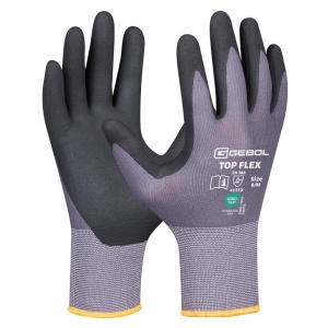 Gebol 709534_09, Manusi de protectie Top Flex, din nylon si elastan, acoperire din spuma de nitril, uz profesional, marimea 9/L - Img 2