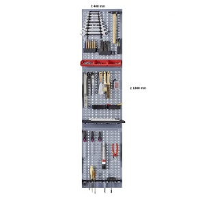 Kit 3 panouri perforate vertical/orizontal 1200x600 pentru scule profesionale cu set de 32 carlige - Img 5