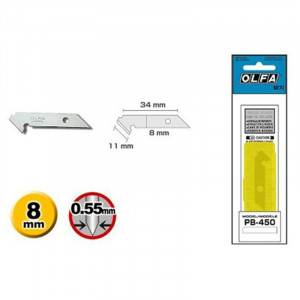 Lame decorative zigzag pentru cutter OLFA PB-450, profil feston - Img 2