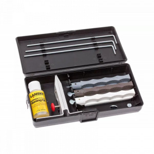 Lansky Natural Arkansas Sharpening System - Set Sistem ascutire de precizie a cutitelor cu 3 pietre naturale Arkansas - Img 7
