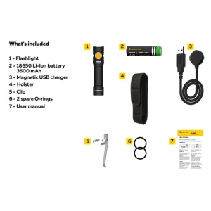Lanterna EDC Armytek Prime C2 Pro Magnet USB Warm 2230 lm - Img 19