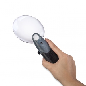 Lupa de mana FreeHand putere 2.5x/5.5x cu led, Carson - Img 3