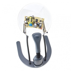 Lupa hands-free HelpingHands, putere 2x cu cleme reglabile - Carson - Img 3
