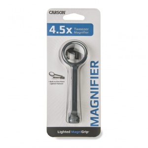 Lupa portabila MagniGrip, putere 4.5x cu leduri si cu penseta de precizie - Carson - Img 11